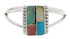 Turquoise And Multicolor Silver Ring Size 5 EX43180